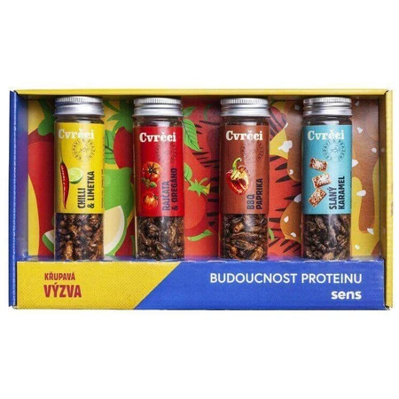 Sens Crunchy & Washing Crickets - Dare набор из 4 вкусов 4 x 20 г: цены и характеристики