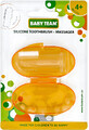 Зубная щетка-массажер Baby Team силиконовая с контейнером 7200