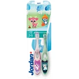 Jordan Step By Step Зубная щетка для детей 3-5 лет, Mikka, 2 штуки