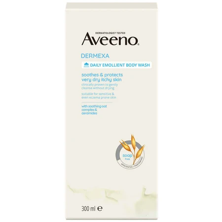Aveeno Dermexa, пом'якшувальний гель для душу від свербежу шкіри, 300 мл: ціни та характеристики