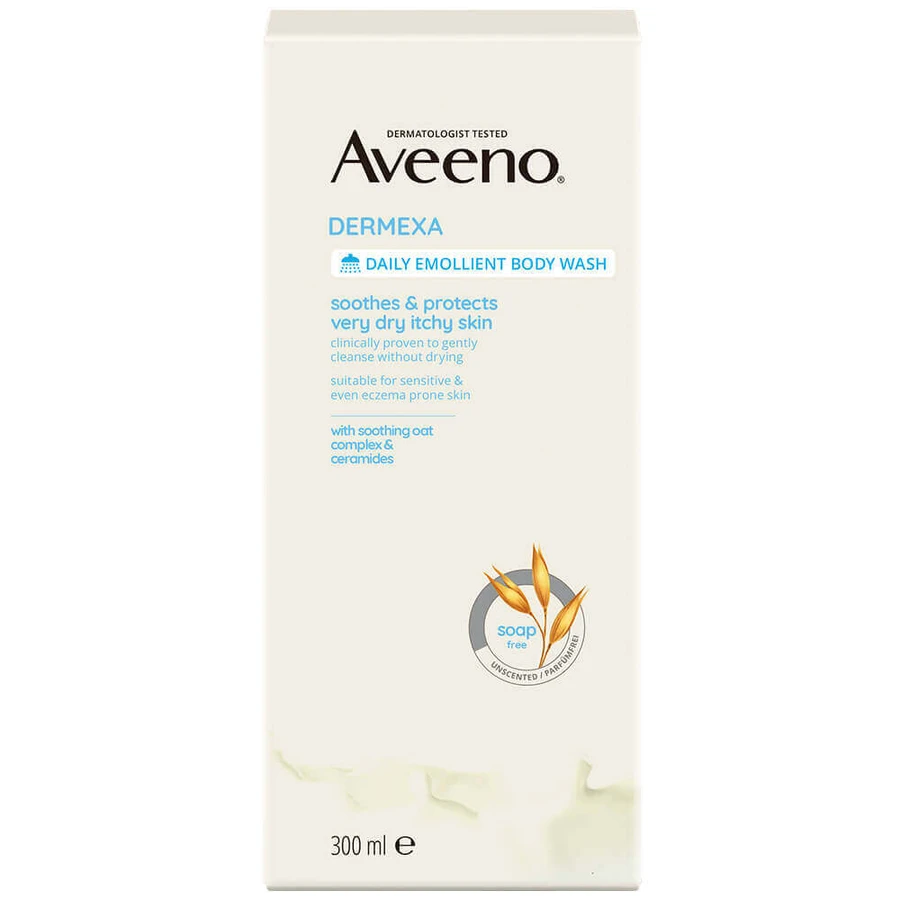 Aveeno Dermexa, пом'якшувальний гель для душу від свербежу шкіри, 300 мл: ціни та характеристики
