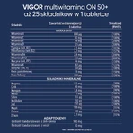 Полівітамінний комплекс Vigor On 50+, 60 таблеток: ціни та характеристики