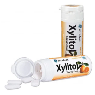 Miradent Xylitol, жевательная резинка с ксилитом, со вкусом цитрусовых, 30 штук