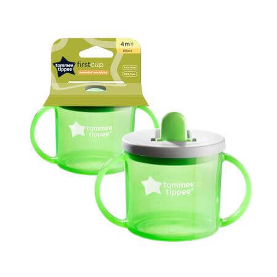 Чашка Cana Basics Перша чашка, +4 місяці, зелена, 190 мл, Tommee Tippee: ціни та характеристики