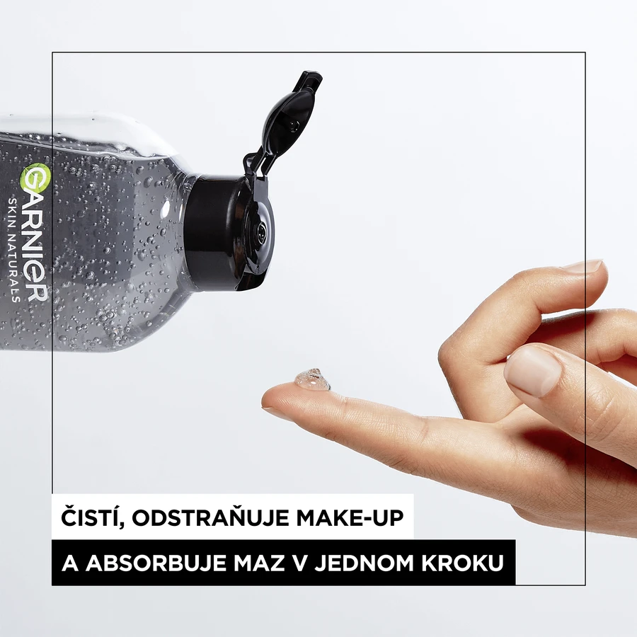 Міцелярна вода Garnier Pure Active з гелевою текстурою з активованим вугіллям, 400 мл: ціни та характеристики