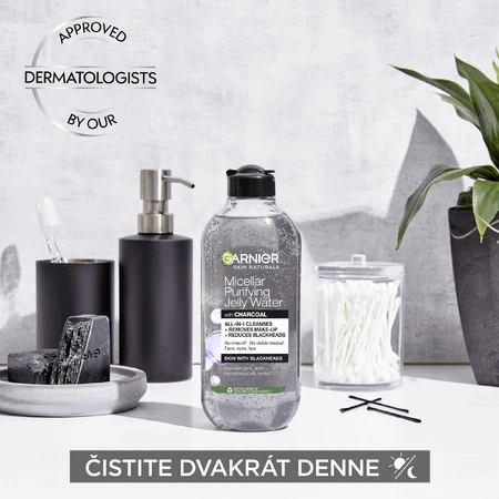 Міцелярна вода Garnier Pure Active з гелевою текстурою з активованим вугіллям, 400 мл: ціни та характеристики