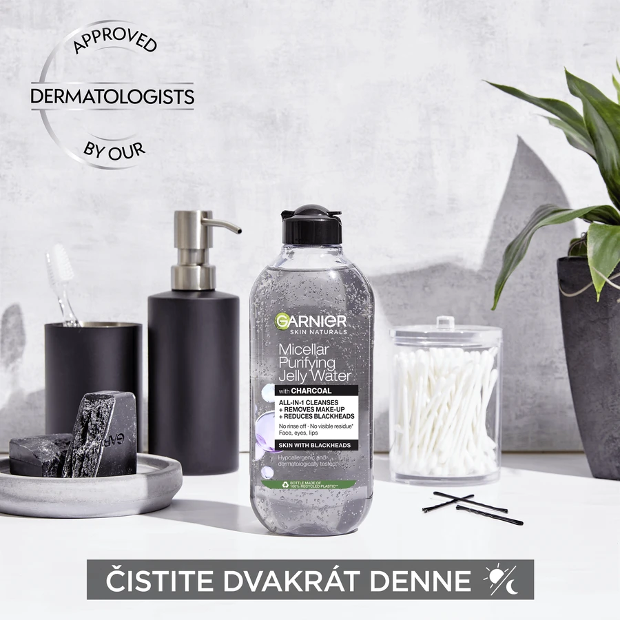 Міцелярна вода Garnier Pure Active з гелевою текстурою з активованим вугіллям, 400 мл: ціни та характеристики