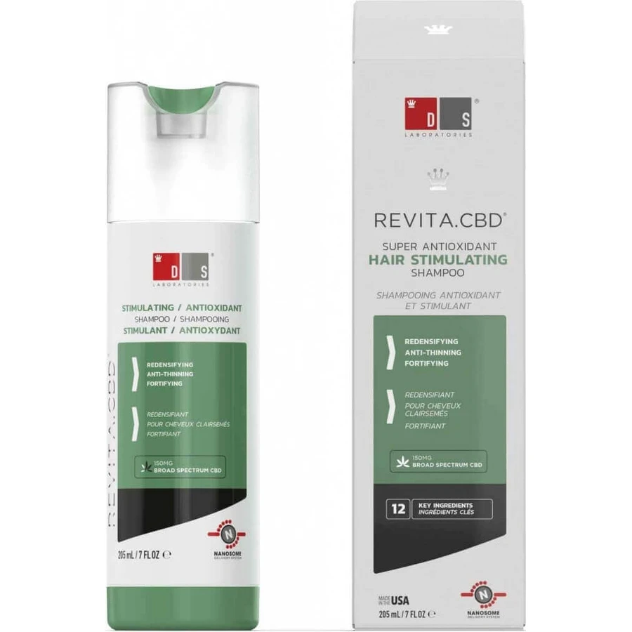 DS Laboratories антиоксидантний шампунь проти випадіння волосся Revita CBD 205 мл 1×205 мл, шампунь проти випадіння волосся: ціни та характеристики