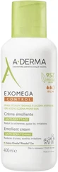 A-Derma Exomega control emollient cream for dry skin prone to atopic eczema 400 ml