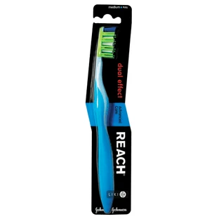 Зубная щетка Reach Dual Effect средняя 1 шт
