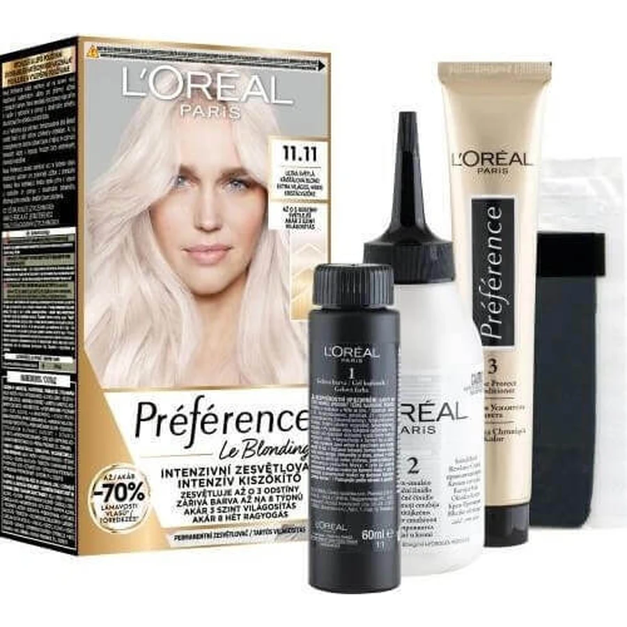 L'Oréal Paris Preférencia Le Blonding Ультралегкий прохолодний кришталевий блонд 1×180 мл: ціни та характеристики