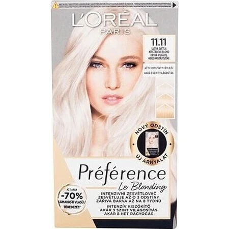 L'Oréal Paris Preférencia Le Blonding Ультралегкий прохолодний кришталевий блонд 1×180 мл: ціни та характеристики