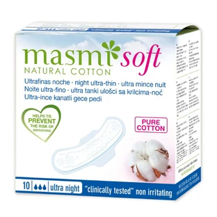 Нічні ультратонкі прокладки Masmi Soft Night Wings нічні, 10 шт.