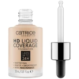 Catrice HD Liquid Coverage Mattifying Face Foundation 010 Light Beige, 30 мл.