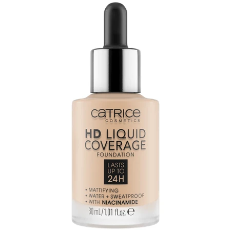 Catrice HD Liquid Coverage Матуючий тональний крем для обличчя 010 Світло-бежевий, 30 мл.: ціни та характеристики