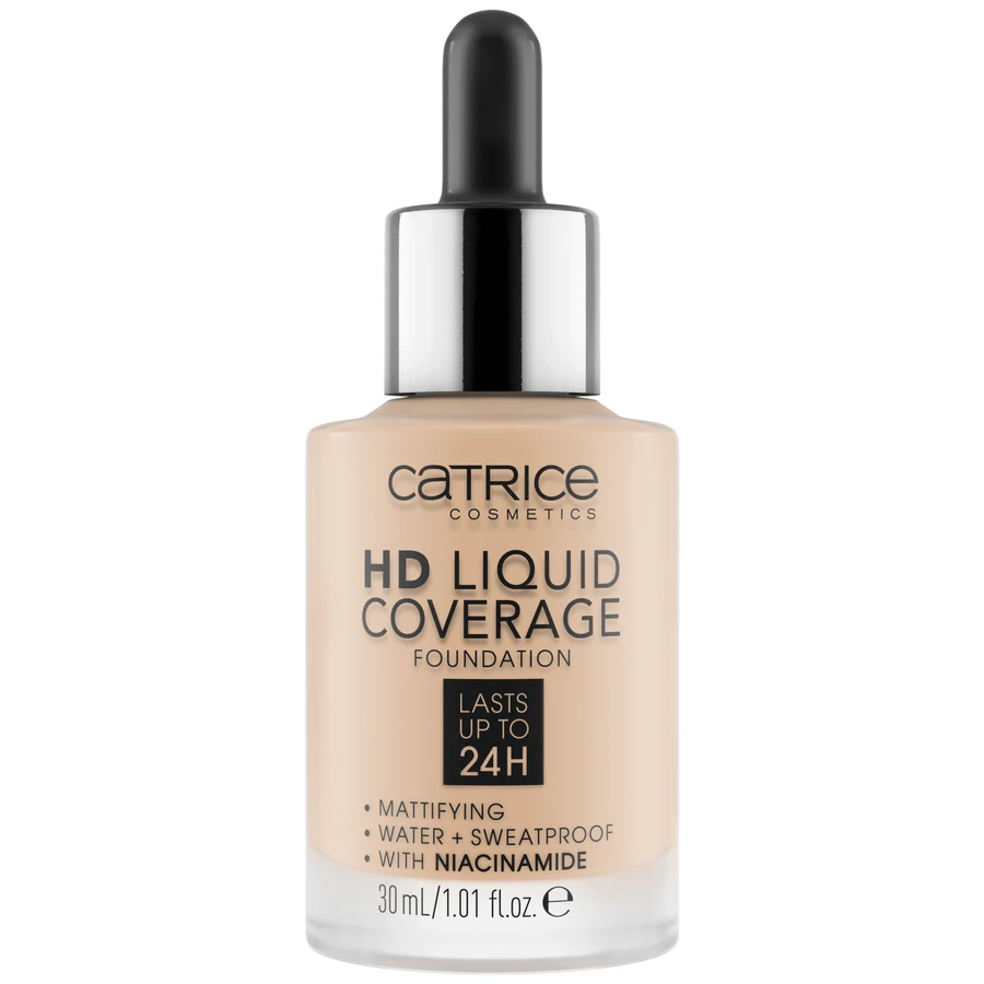 Catrice HD Liquid Coverage Матуючий тональний крем для обличчя 010 Світло-бежевий, 30 мл.: ціни та характеристики