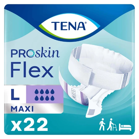 Tena Flex ProSkin, підгузки, розмір L, 83-120 см, Maxi, 22 шт.: ціни та характеристики