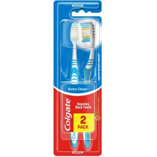 Зубна щітка Colgate Extra Clean середньої жорсткості, 2 шт.