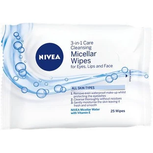 Nivea Міцелярні очищуючі серветки для обличчя 3в1 25 шт