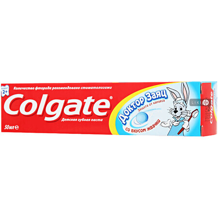 Зубна паста Colgate Dr. Rabbit TP-Bubble Gum зі смаком жувальної гумки, 50 мл