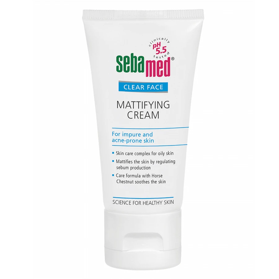 Матуючий крем для шкіри обличчя проти акне Clear Face, 50 мл, Sebamed: ціни та характеристики