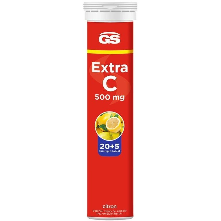 GS Extra C 500 лимон 25 таблеток, що миються: ціни та характеристики