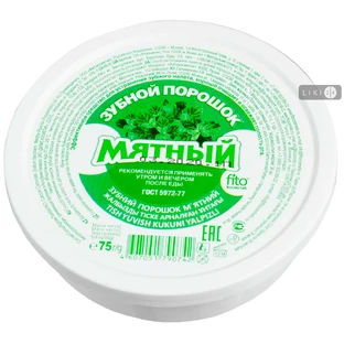 Зубной порошок аппликационный "мятный плюс" 140 куб. см.