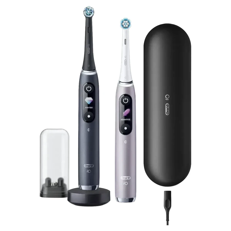 Електрична зубна щітка Oral B iO Series 9 Duo Black&Rose набір 1×1, електрична зубна щітка: ціни та характеристики
