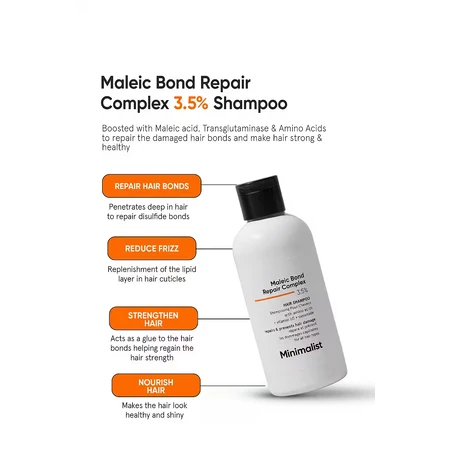 Восстанавливающий шампунь для поврежденных волос Maleic Bond Repair Complex 3,5%, 250 мл, Minimalist: цены и характеристики