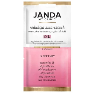 Janda My Clinic Collagen Threads, маска для лица, шеи и декольте, 3 пептида, 8 мл
