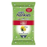 Wet Hankies Антибактериальные влажные травы с лимоном, 15 шт, Wet Hankies