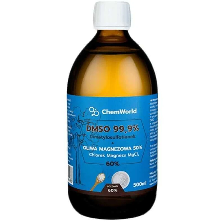 ДМСО Диметилсульфоксид з розчином магнію (хлориду) 60% (500 мл) ChemWorld: ціни та характеристики