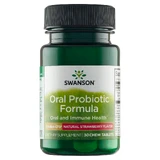 Swanson Oral Probiotic Formula, со вкусом клубники, 30 пастилок