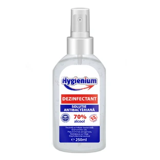 Антибактеріальний розчин з 70% спиртом, 250 мл, Hygienium