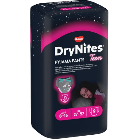 Huggies® Dry Nites большие для девочек подгузники 27-57 кг, 9 шт.: цены и характеристики