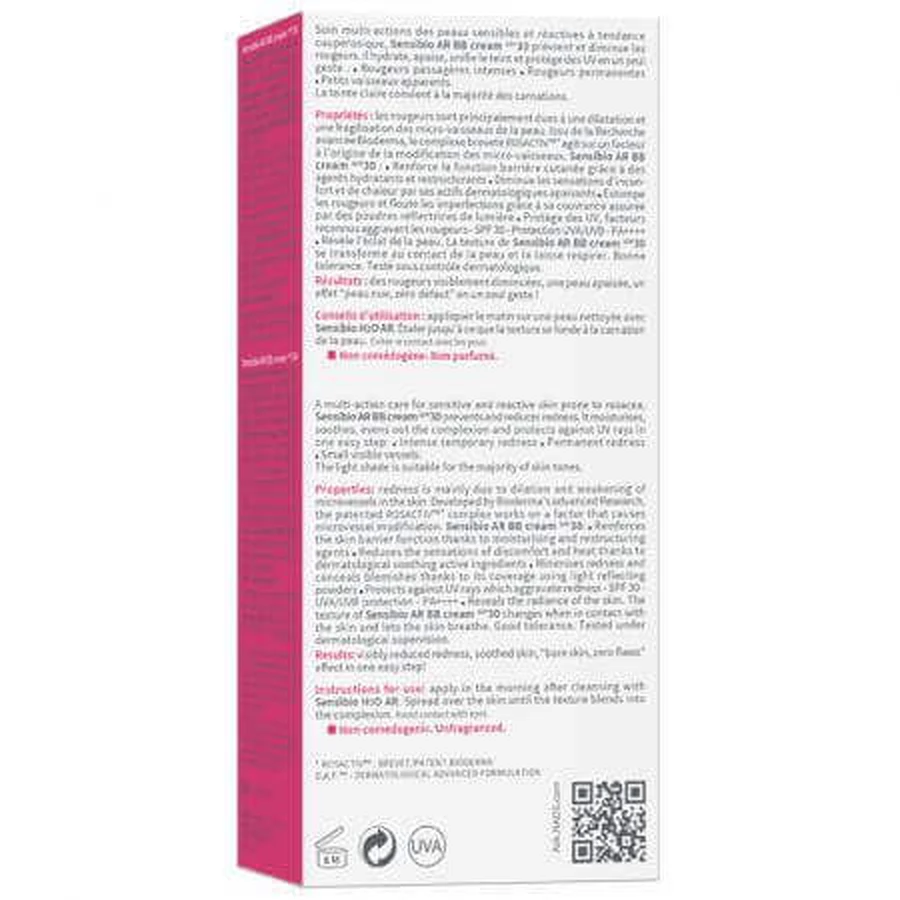 Bioderma Sensibio Sensibio AR BB Cream SPF 30, 40 мл: цены и характеристики