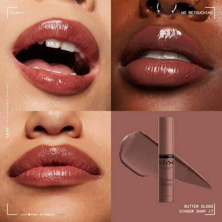 NYX Professional Makeup Butter Gloss Блеск для губ 17 Имбирный щелчок 8 мл: цены и характеристики