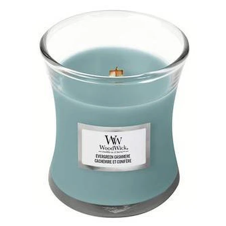 WoodWick Small Evergreen Cashmere 1×85 г, ароматична свічка: ціни та характеристики