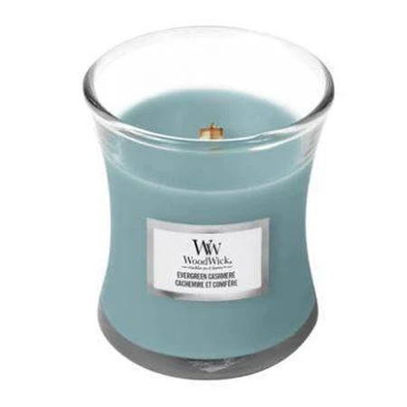 WoodWick Small Evergreen Cashmere 1×85 г, ароматична свічка: ціни та характеристики