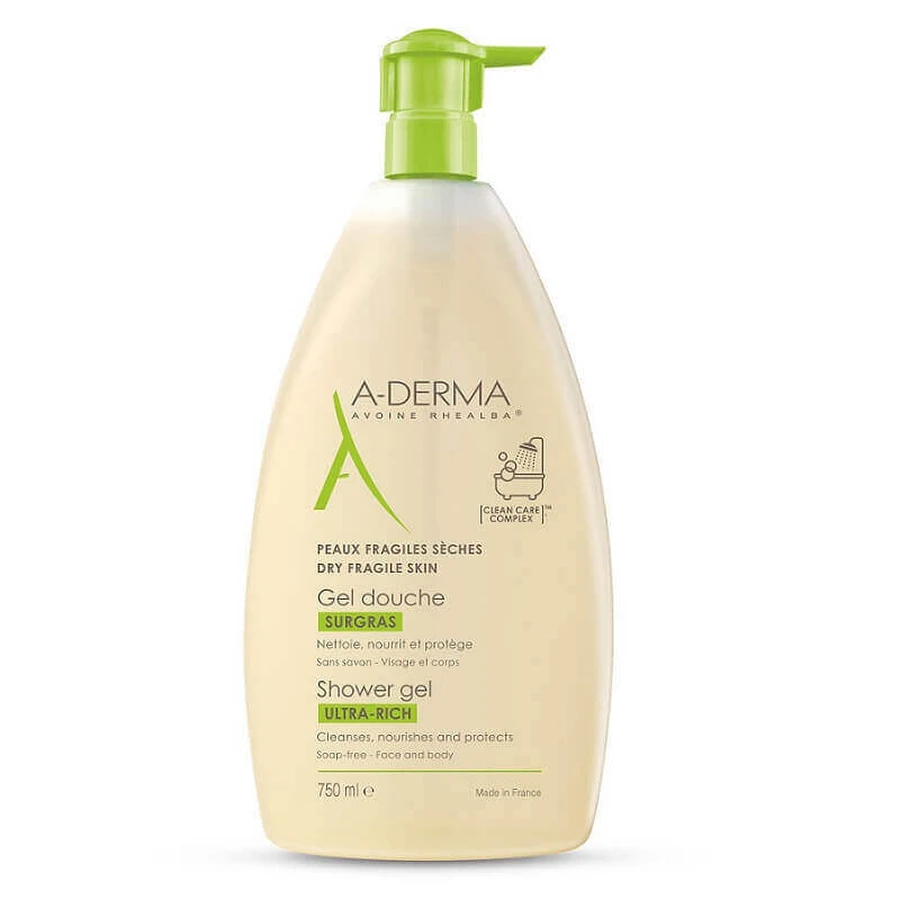 Гель для душу A-Derma Ultra-Rich, 750 мл: ціни та характеристики