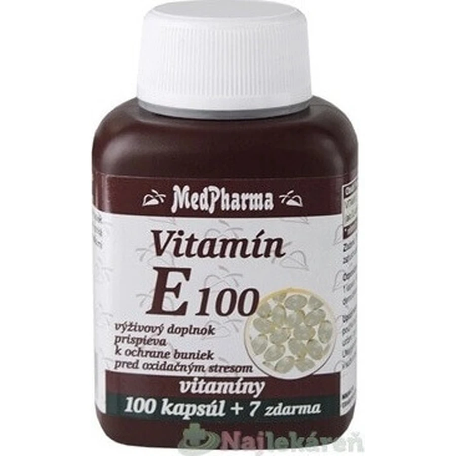 MedPharma ВИТАМИН Е 100 1×107 капс, пищевая добавка: цены и характеристики