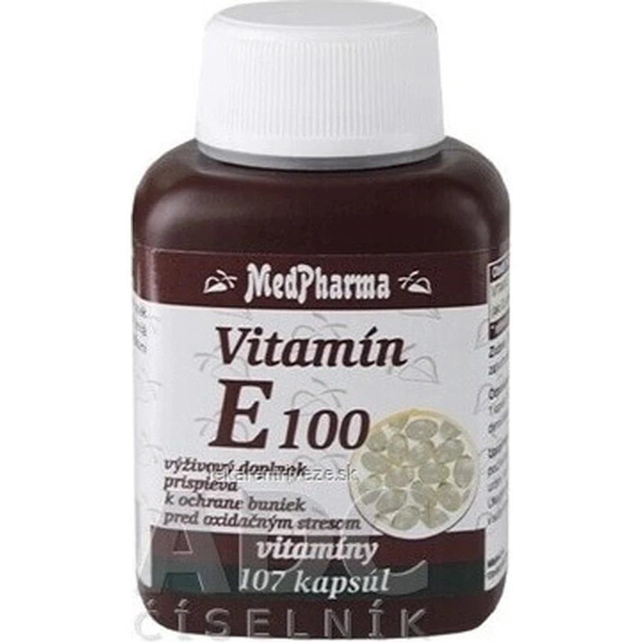 MedPharma ВИТАМИН Е 100 1×107 капс, пищевая добавка: цены и характеристики