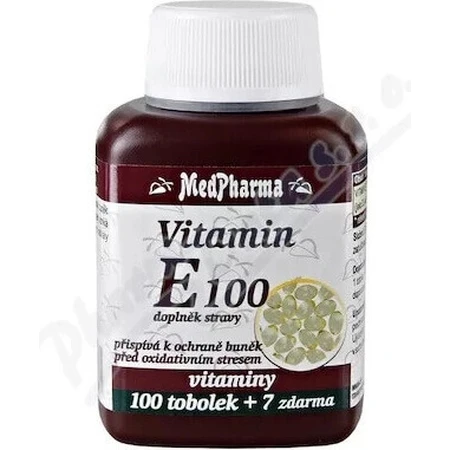 MedPharma ВИТАМИН Е 100 1×107 капс, пищевая добавка: цены и характеристики