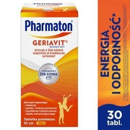  Гериавит Pharmaton Geriavit, 30 таблеток: цены и характеристики