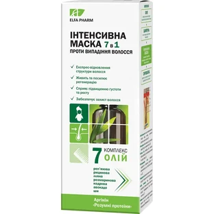 Интенсивная маска для волос Elfa Pharm 7 масел 7 в 1 200 мл