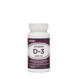 Gnc Vitamin D-3 400 Iu, натуральный витамин D-3 100% из ланолина 400 МЕ, 100 тб