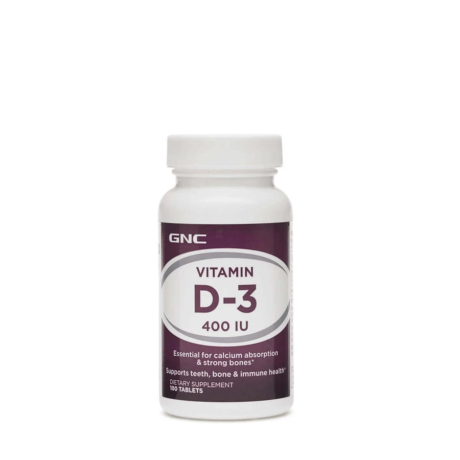 Gnc Vitamin D-3 400 Iu, натуральный витамин D-3 100% из ланолина 400 МЕ, 100 тб: цены и характеристики