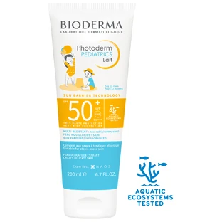 Bioderma Photoderm Pediatrics, захисне молочко для дітей, SPF 50+, від 1 року, 200 мл.