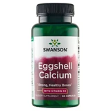 Swanson Яичная скорлупа кальция с витамином D3, кальций с витамином D3, 60 капсул