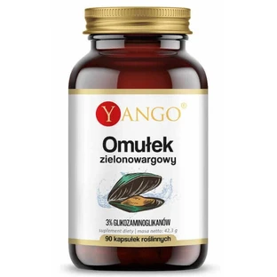 Зеленогубые мидии, 3% гликозаминогликанов, 90 капсул, Yango